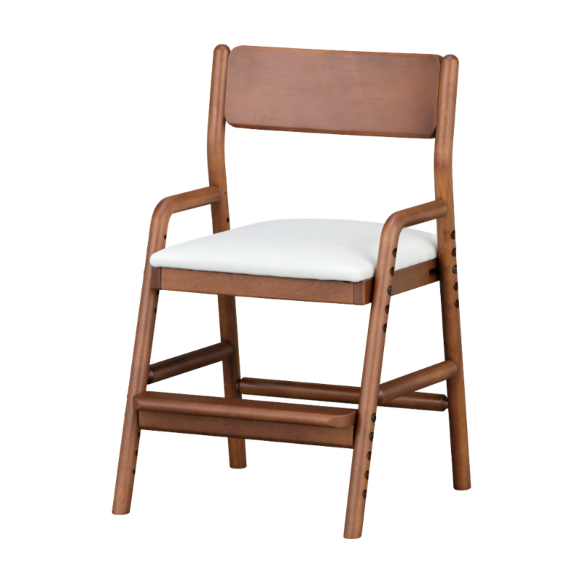 学習椅子 高さ74cm 天然木 PVC座面 BINO （ デスクチェア 勉強 学習 椅子 イス チェ...