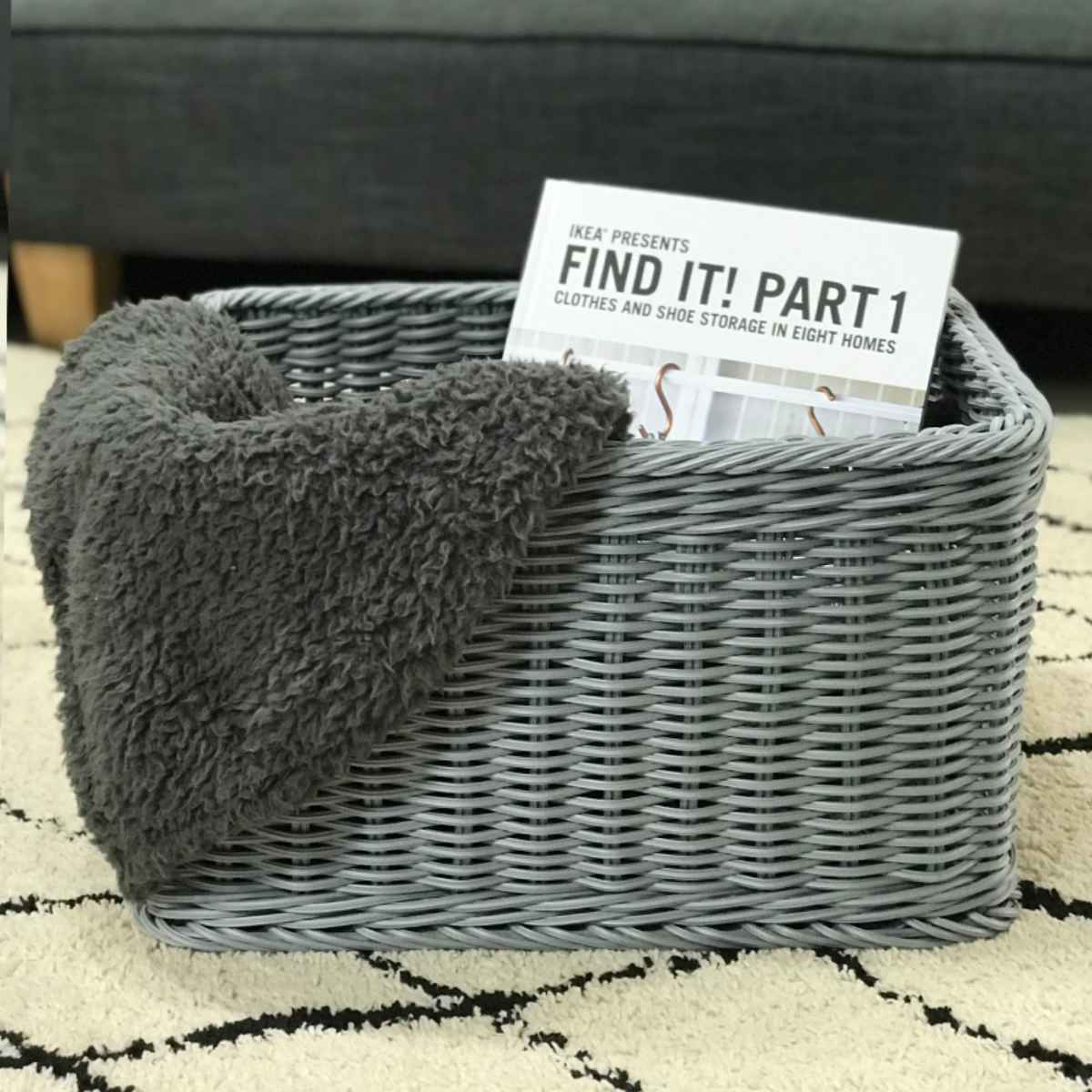 バスケット KLEANE 抗菌 ストレージかご S （ かご 手編み 収納 カゴ