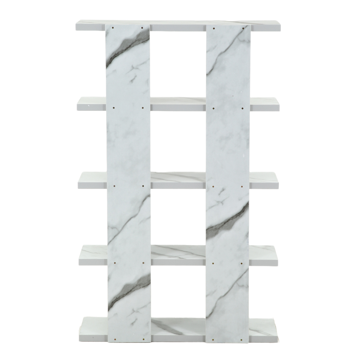 不二貿易（Fuji Boeki） オープンシェルフ 5段 大理石調 幅90cm