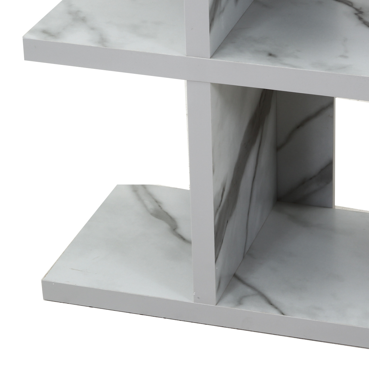 不二貿易（Fuji Boeki） オープンシェルフ 5段 大理石調 幅90cm