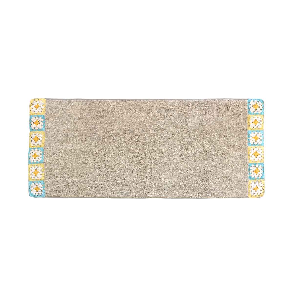 玄関マット 50×120cm 室内 クロシェ編み （ 玄関 マット 屋内 クロシェ 