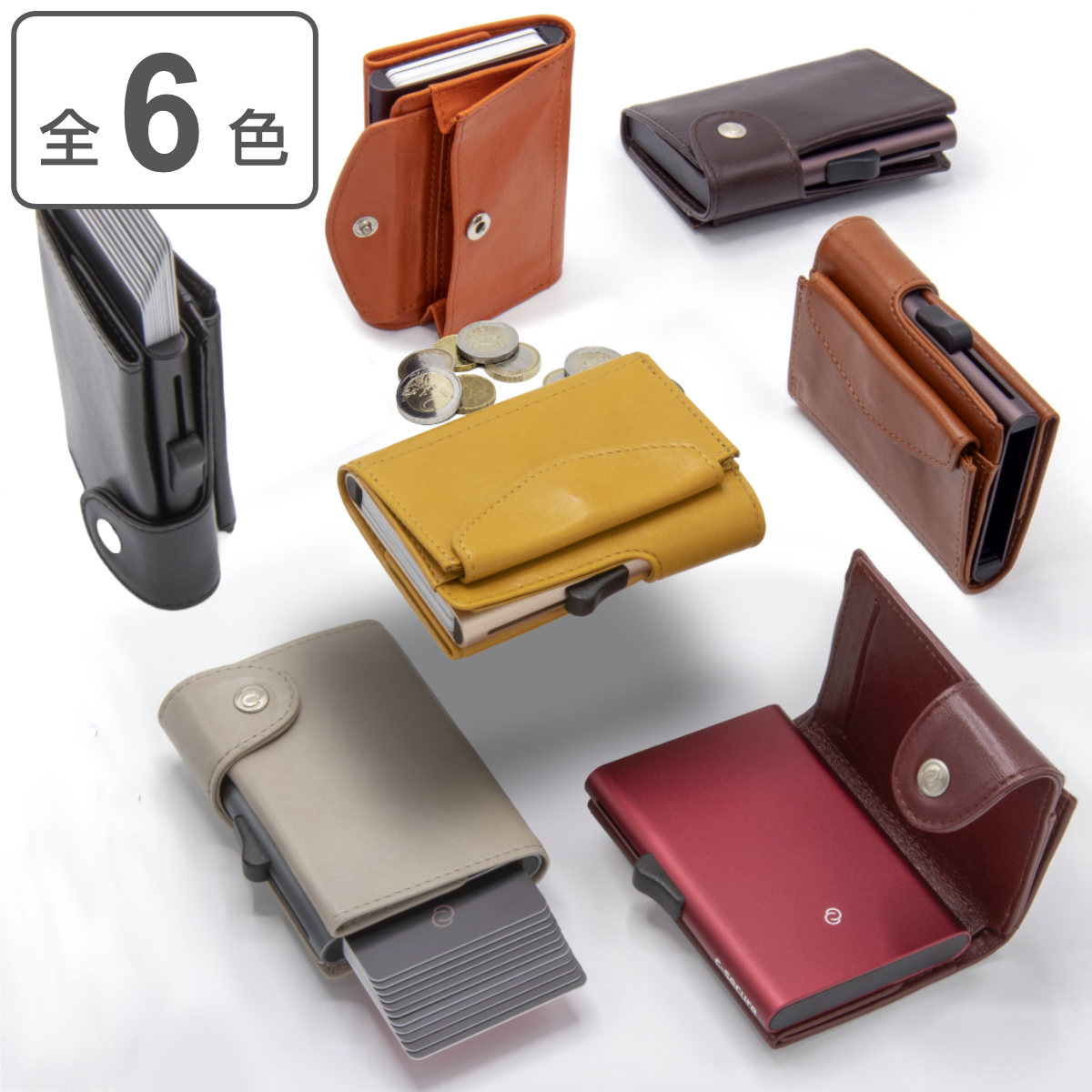 カードケース C-Secure ミニ財布 スリム スキミング防止 （ シー