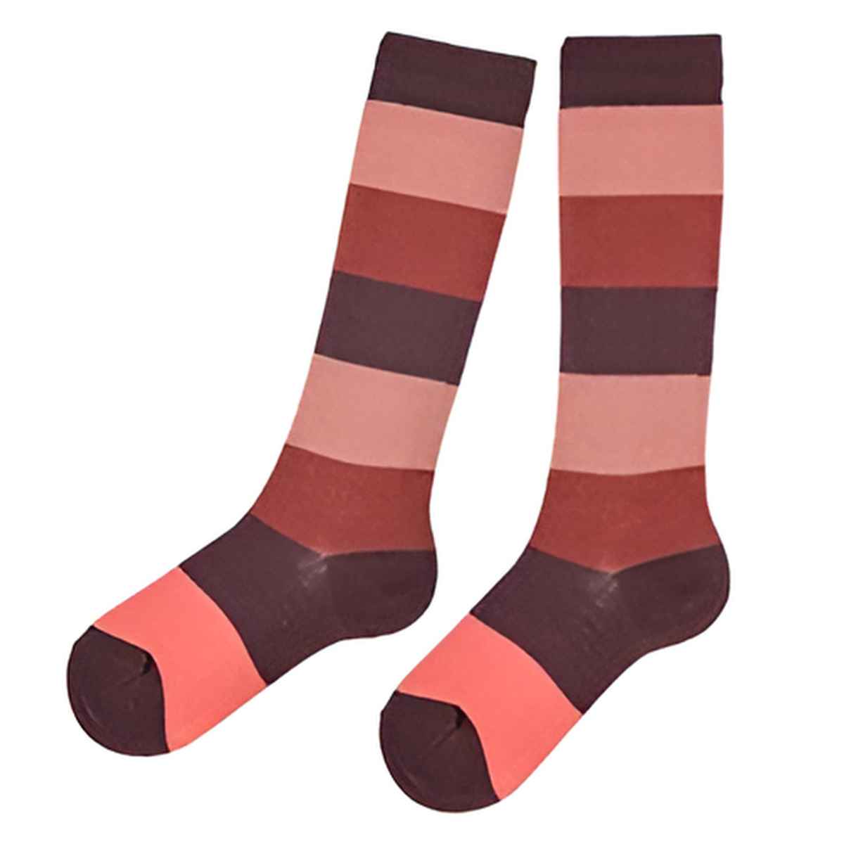 靴下 condor 子供用 3〜10歳 Knee socks with coloured wide ...