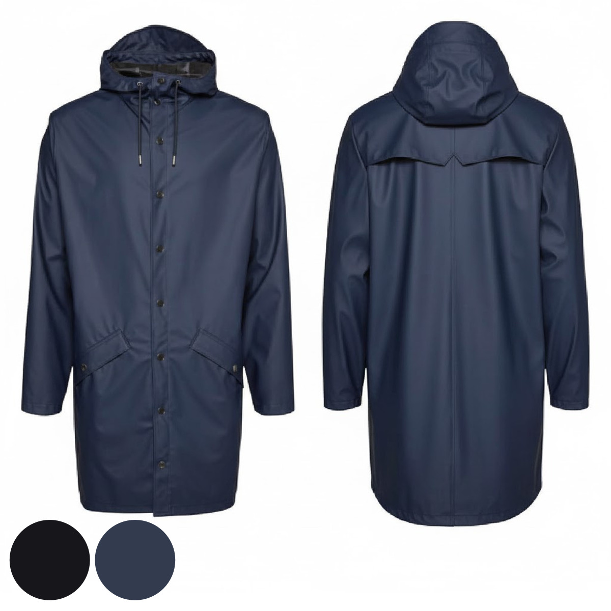 RAINS Long Jacket Essential レインコート カーキ キウ（Kiu）（メンズ、レディース）レインコート レインジップアップ
