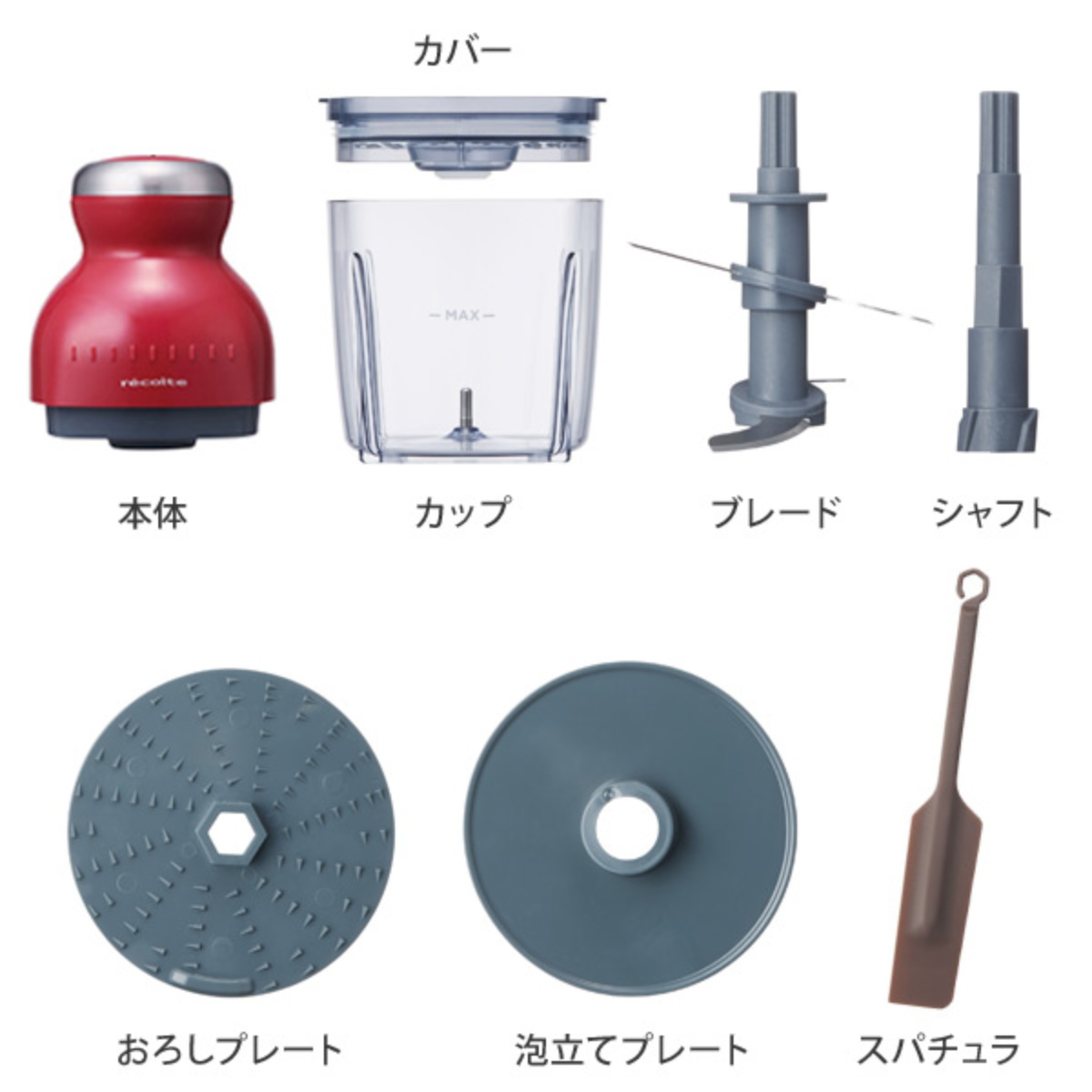 recolte（レコルト） フードプロセッサー カプセルカッター ボンヌ