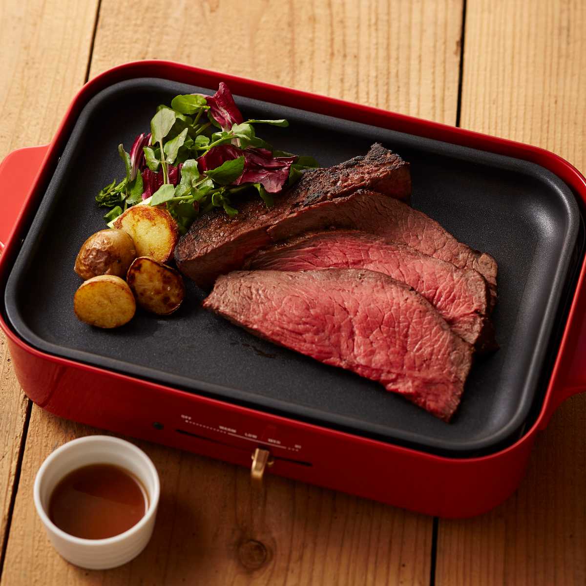 BRUNO（ブルーノ） コンパクトホットプレート たこ焼きプレート付き 蓋