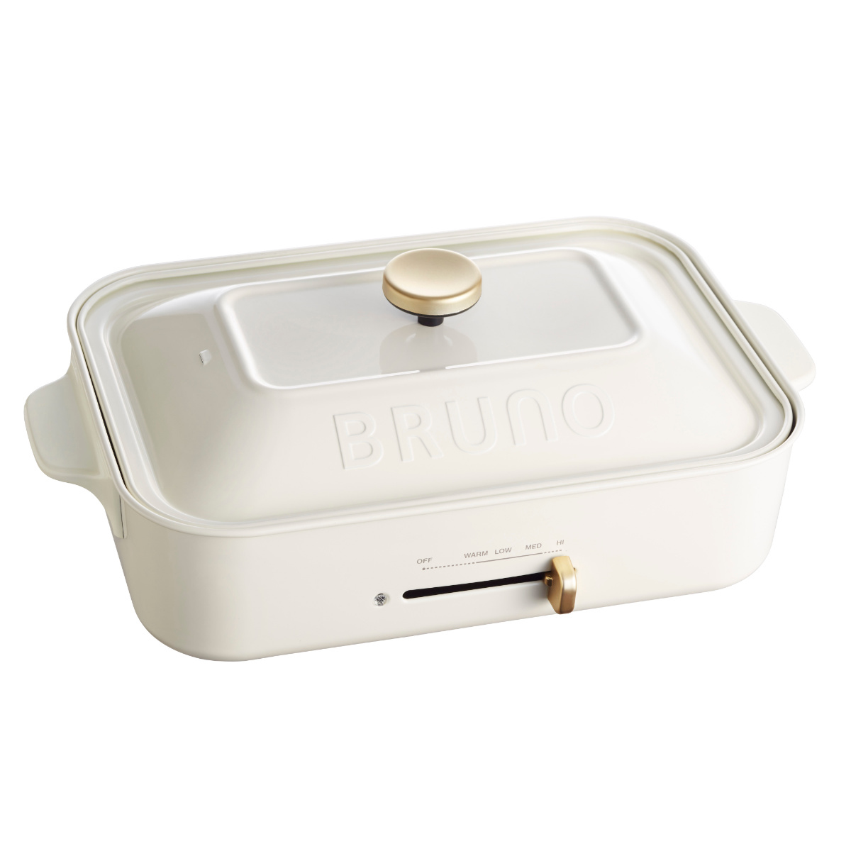 BRUNO（ブルーノ） コンパクトホットプレート たこ焼きプレート付き 蓋