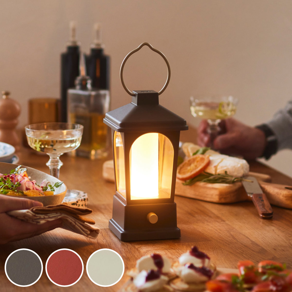 BRUNO マルチLEDランタン 高さ20cm 2WAY USB充電 電池式 モバイルバッテリー 防災 （ ブルーノ ランタン 照明 LED ランプ デスクライト おしゃれ ）