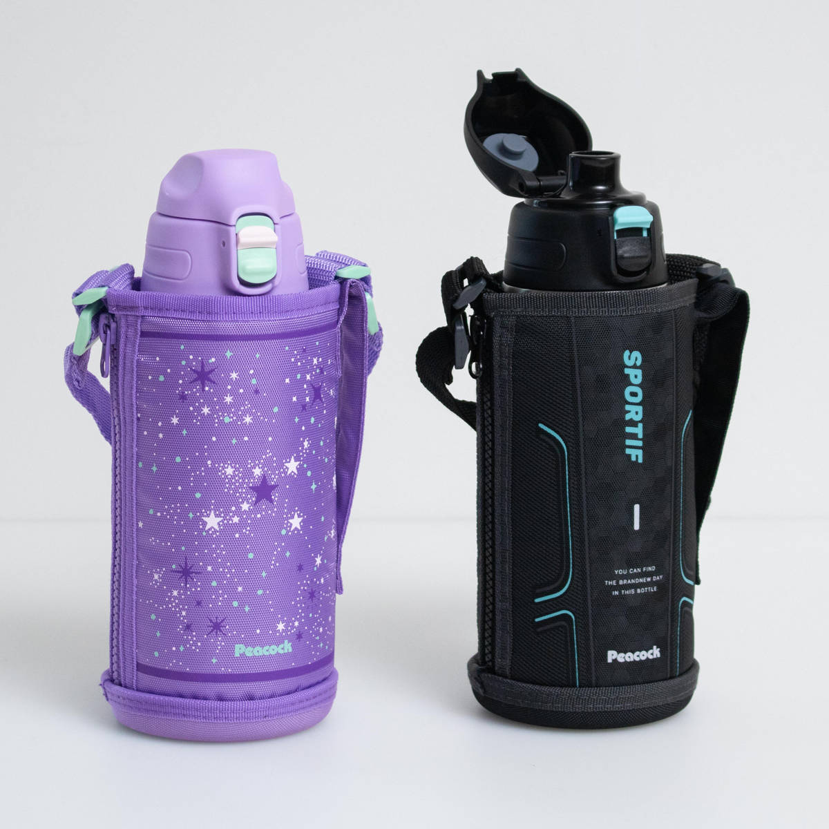 ピーコック魔法瓶工業 水筒 ポーチ付きワンタッチボトル 800ml 保冷