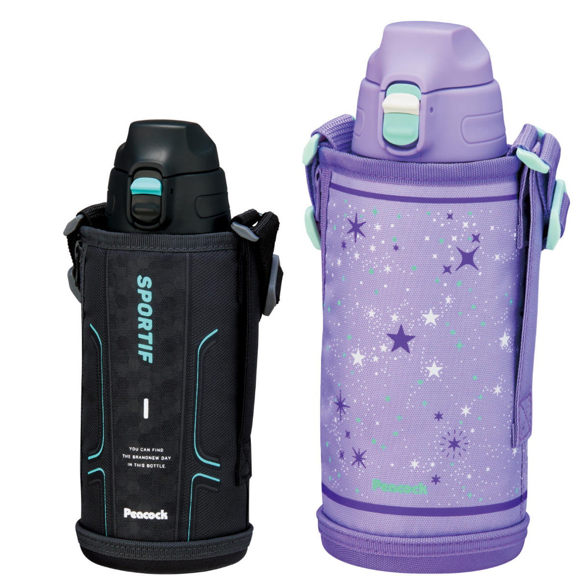 MONTALE Bamboor 50ml 専用ポーチ付き ピーコック魔法瓶工業 水筒 ポーチ付きワンタッチボトル 800ml 保冷