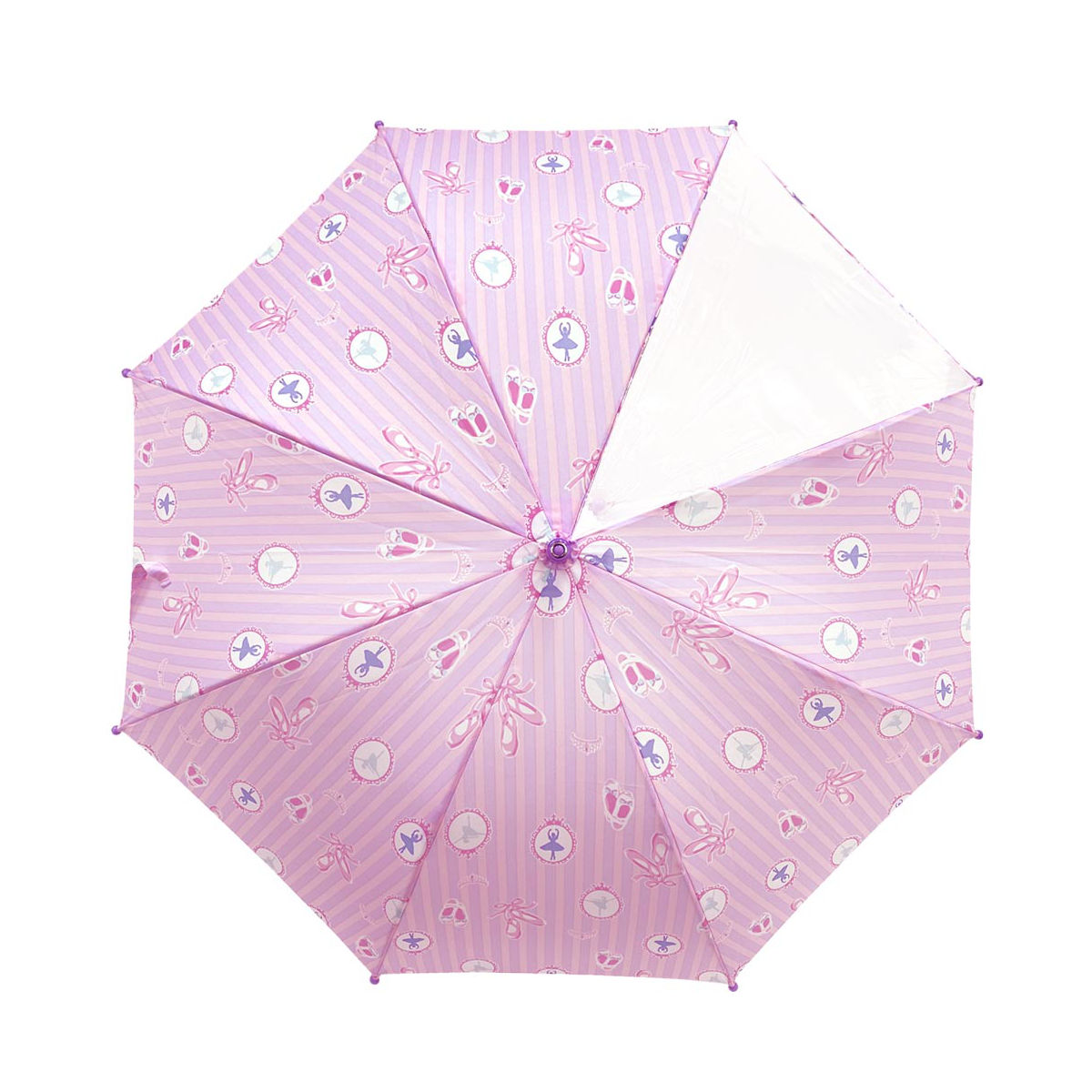 傘 BALLERINA Ｓサイズ 子供用 45cm 手開き （ かさ 子ども 園児 小学生 キッズ ジュニア 幼児 雨傘 雨具 女の子 かわいい ）