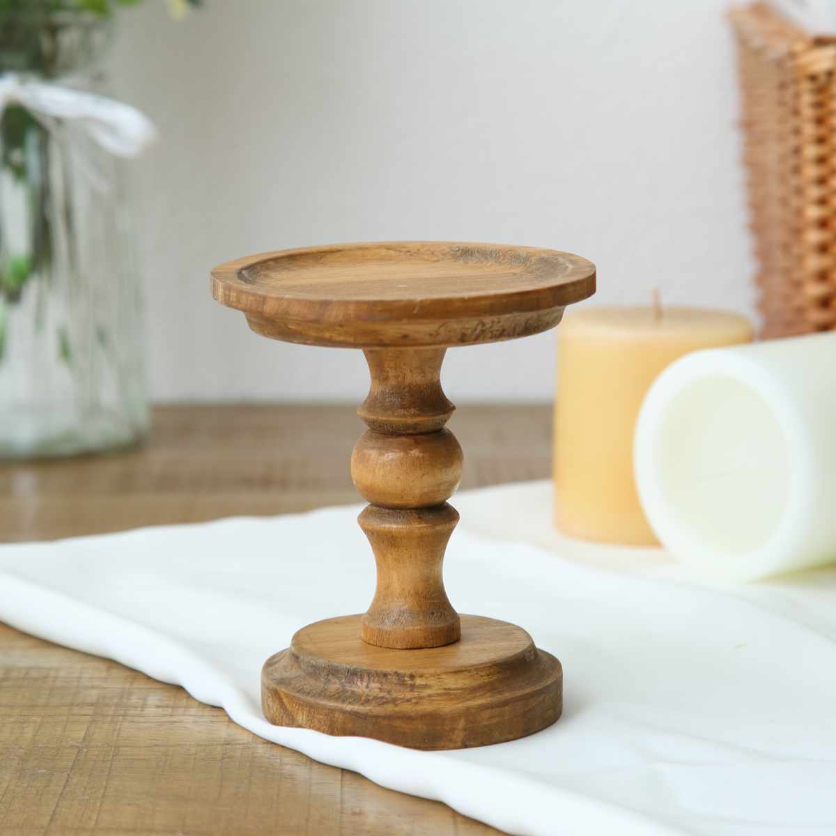 Creer NEIN MARKE パイン キャンドルスタンド Sサイズ 天然木