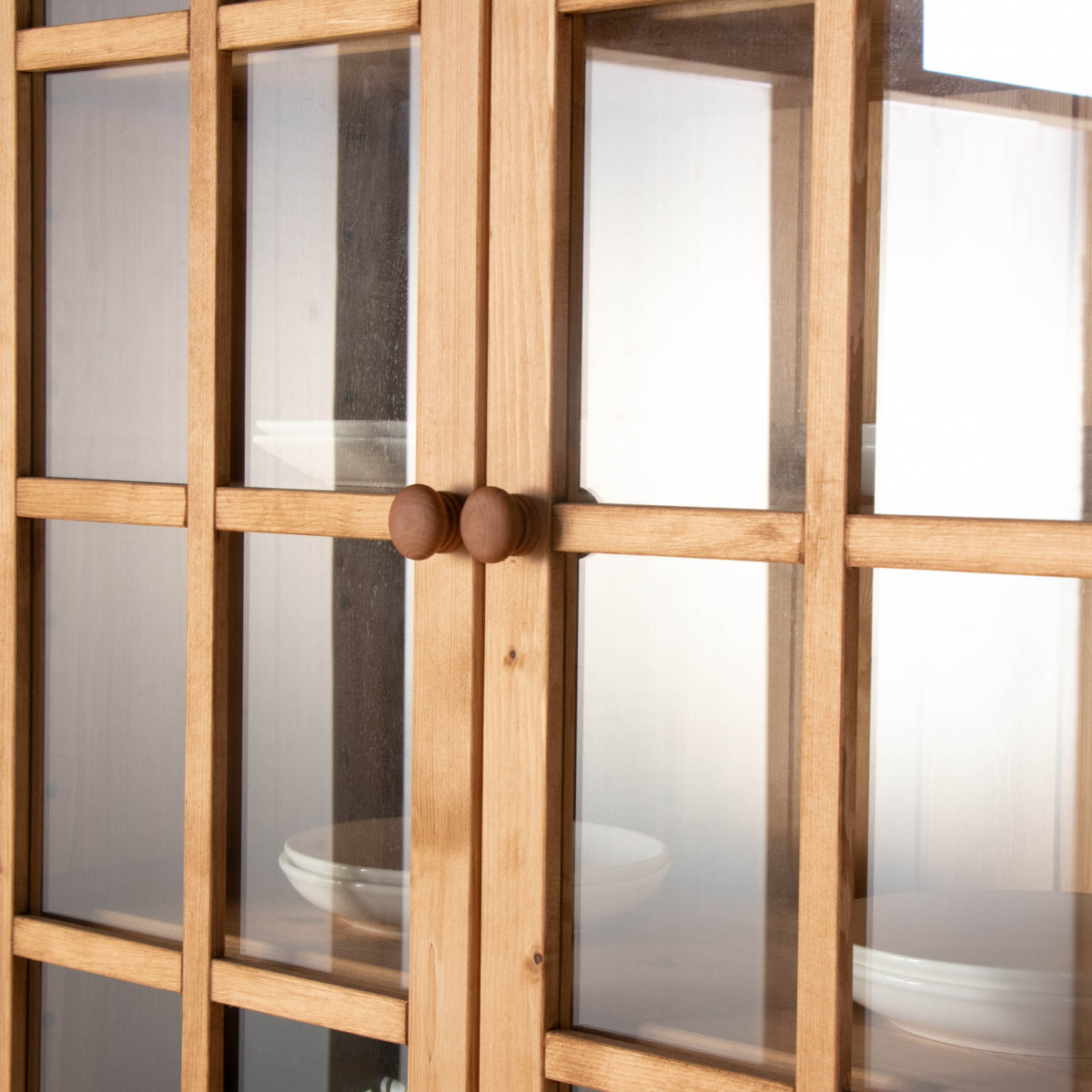 カップボード カントリー調 食器棚 パイン材 Farmer 幅90cm