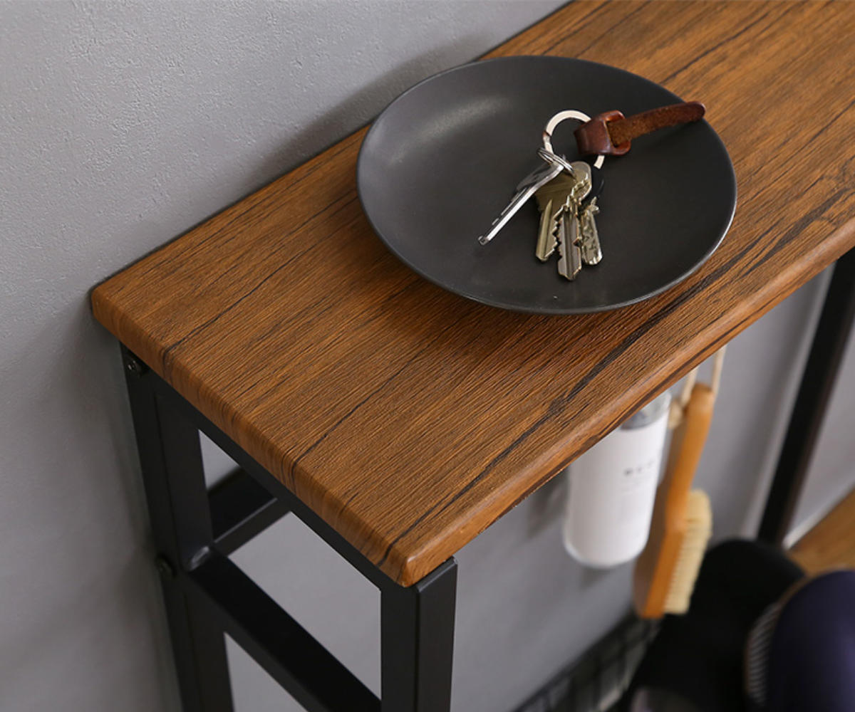 ホームテイスト（HOME taste） コンソールテーブル 玄関 幅60cm 木目調