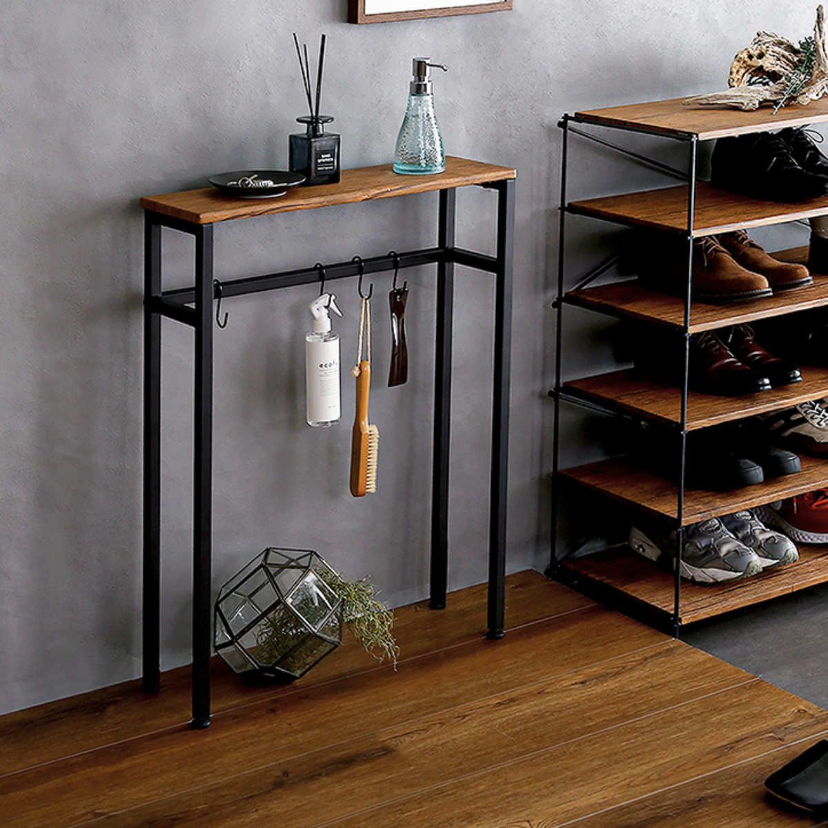 ホームテイスト（HOME taste） コンソールテーブル 玄関 幅60cm 木目調