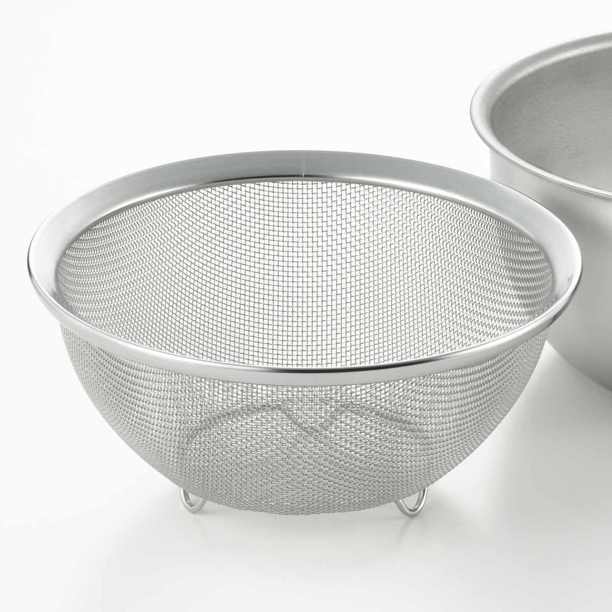 ヨシカワ ザル＆ボウル 18cm 2点セット ステンレス製 郷技 日本製