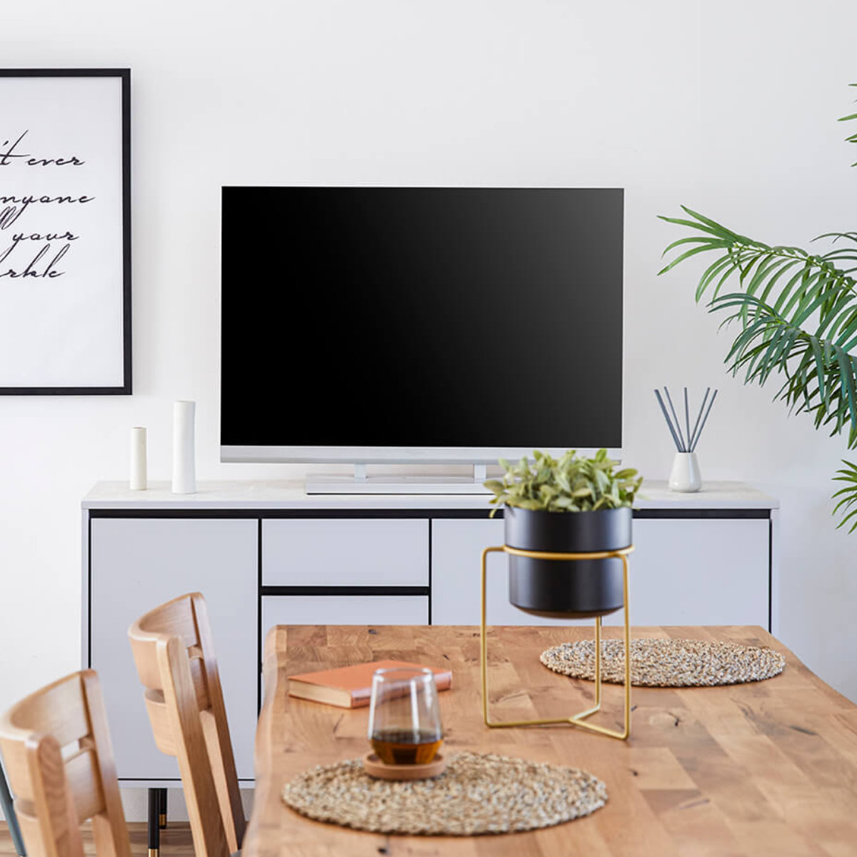 サイドボード キャビネット 大理石調天板 McVie 幅180cm （ 開梱設置