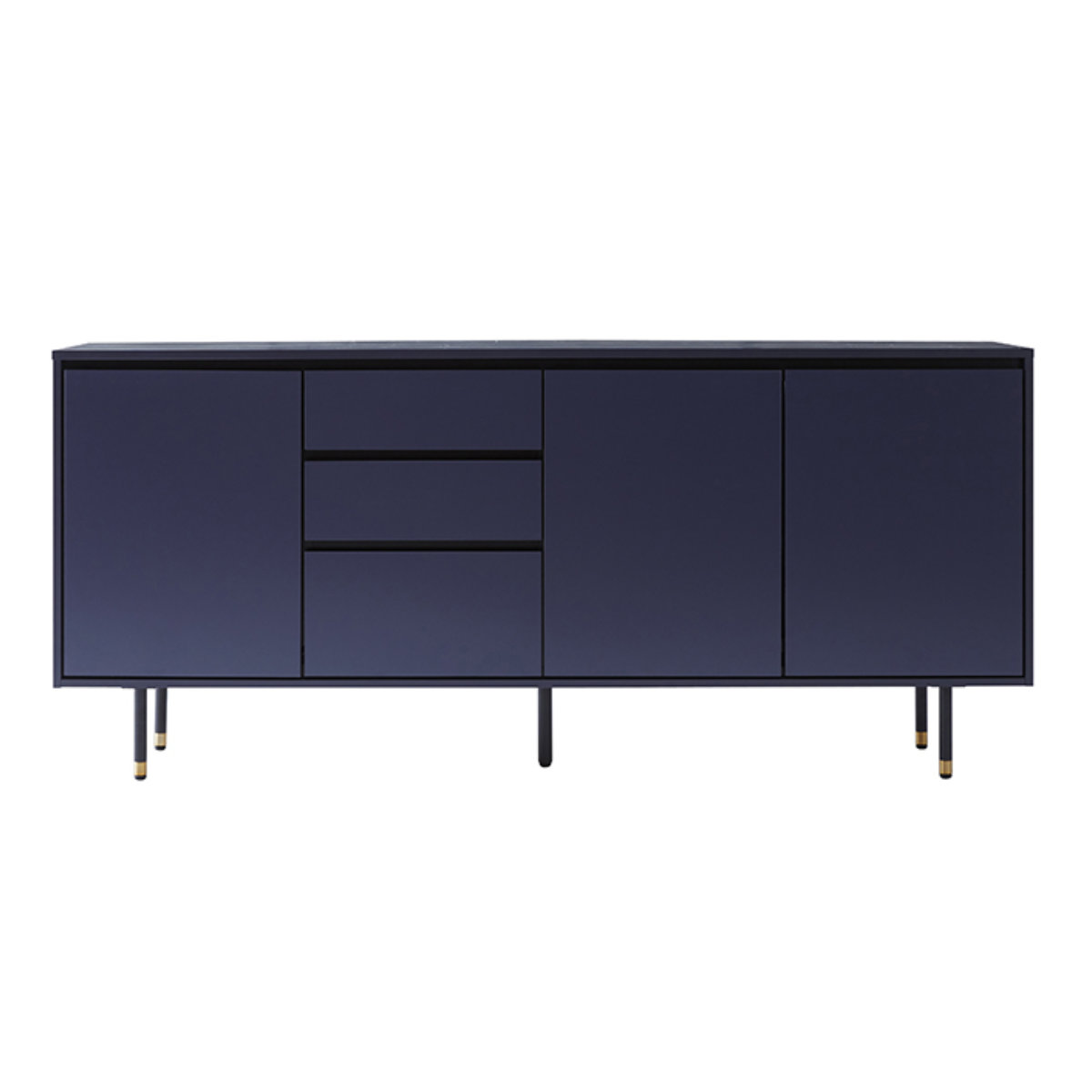 サイドボード キャビネット 大理石調天板 McVie 幅180cm （ 開梱設置