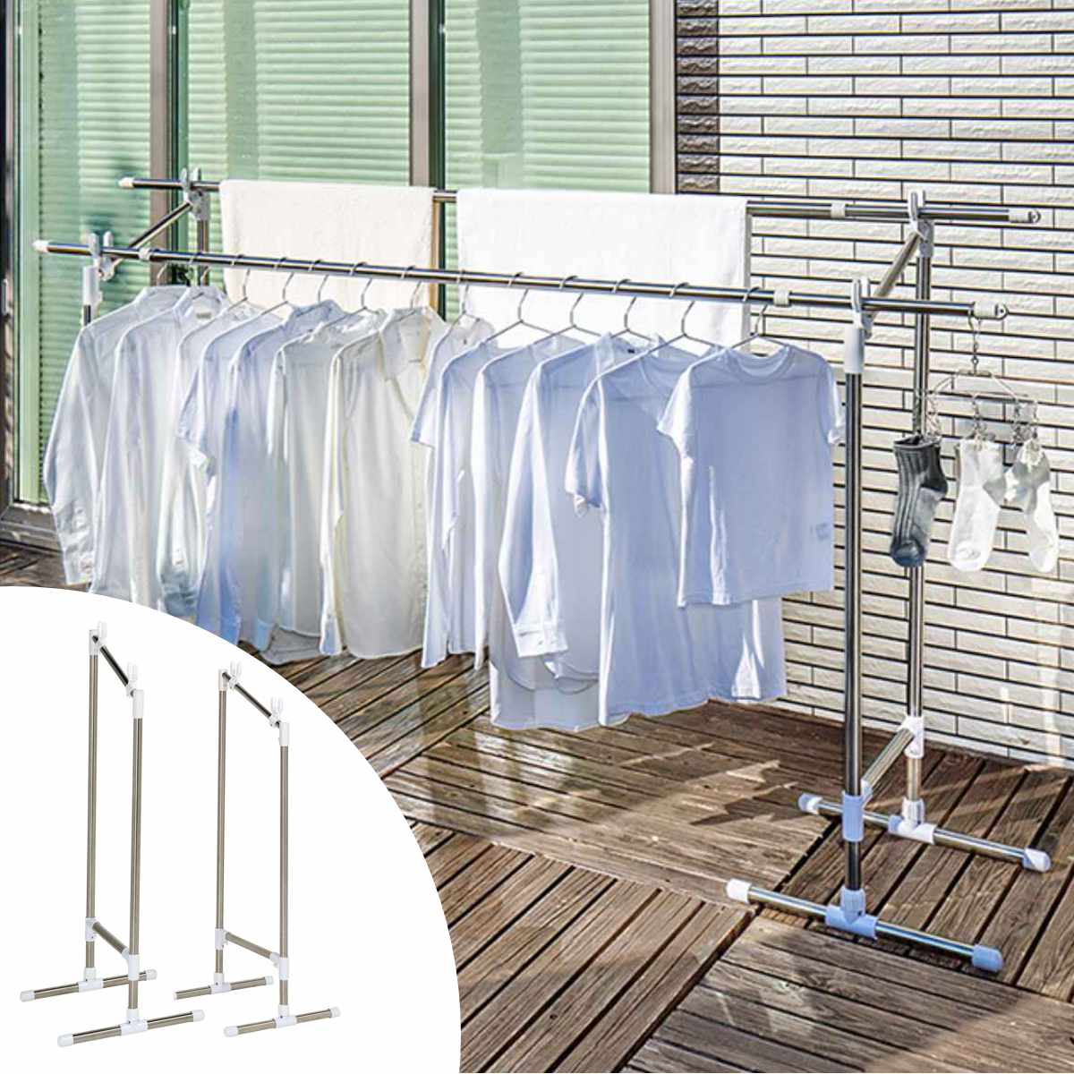 物干し 室外 ステンクラー物干し台 （ 洗濯 洗濯物干し 布団 物干しスタンド 衣類 ふとん ）