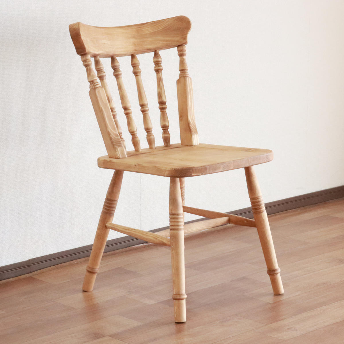 北欧ウィンザーチェア2脚【美品】 ウィンザーチェア 2脚セット 座面高44cm 天然木 カントリー調