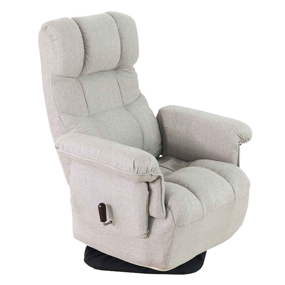 高座椅子 高齢者 回転 リクライニング 折りたたみ スリム （ 1人掛け