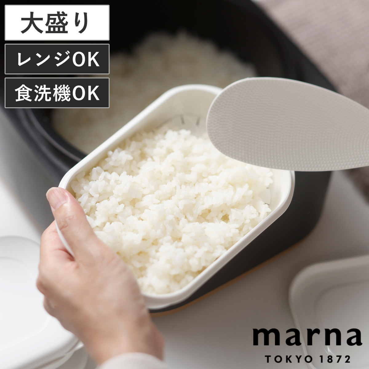 マーナ 保存容器 極 冷凍ごはん容器 大