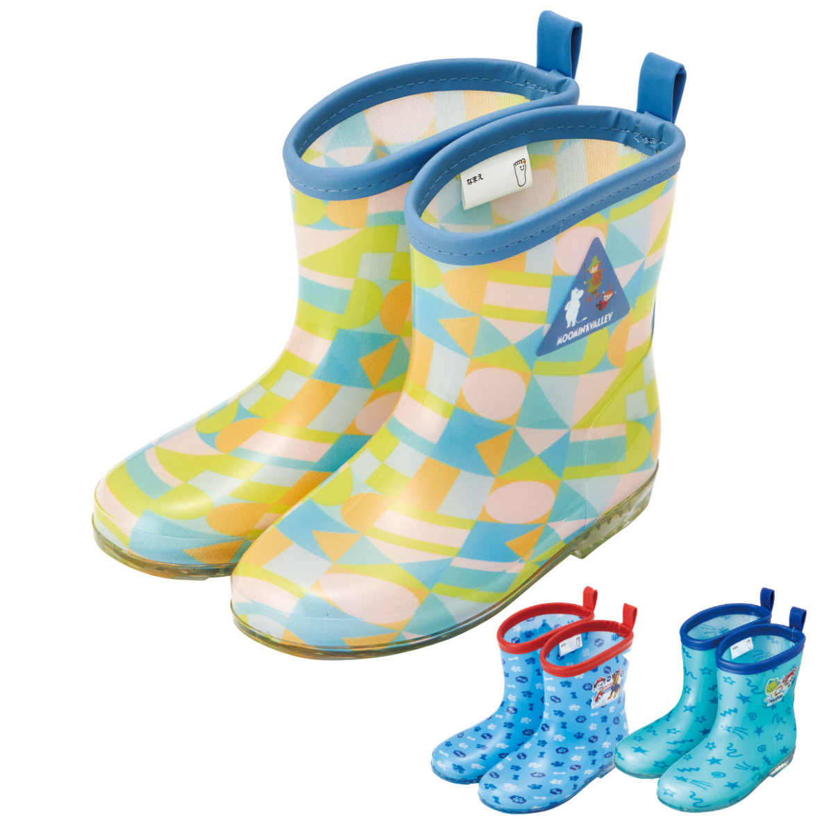 レインブーツ キッズ 18cm キャラクター （ ムーミン パウパトロール まいぜんシスターズ 雨靴 子ども用 長靴 ながぐつ レインシューズ ）