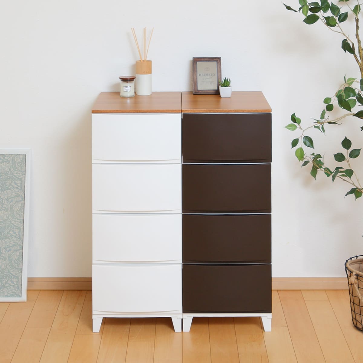 衣装ケース チェスト 4段 プラスチック 天板」の人気商品一覧 | 安い