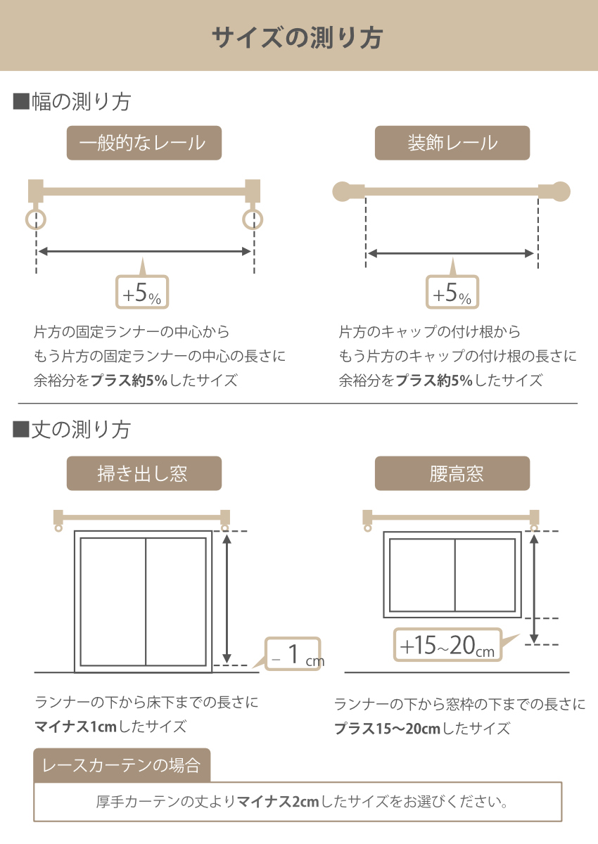 遮光カーテン 1級遮光 レースセット UVカット 幅100〜200×丈105〜230cm