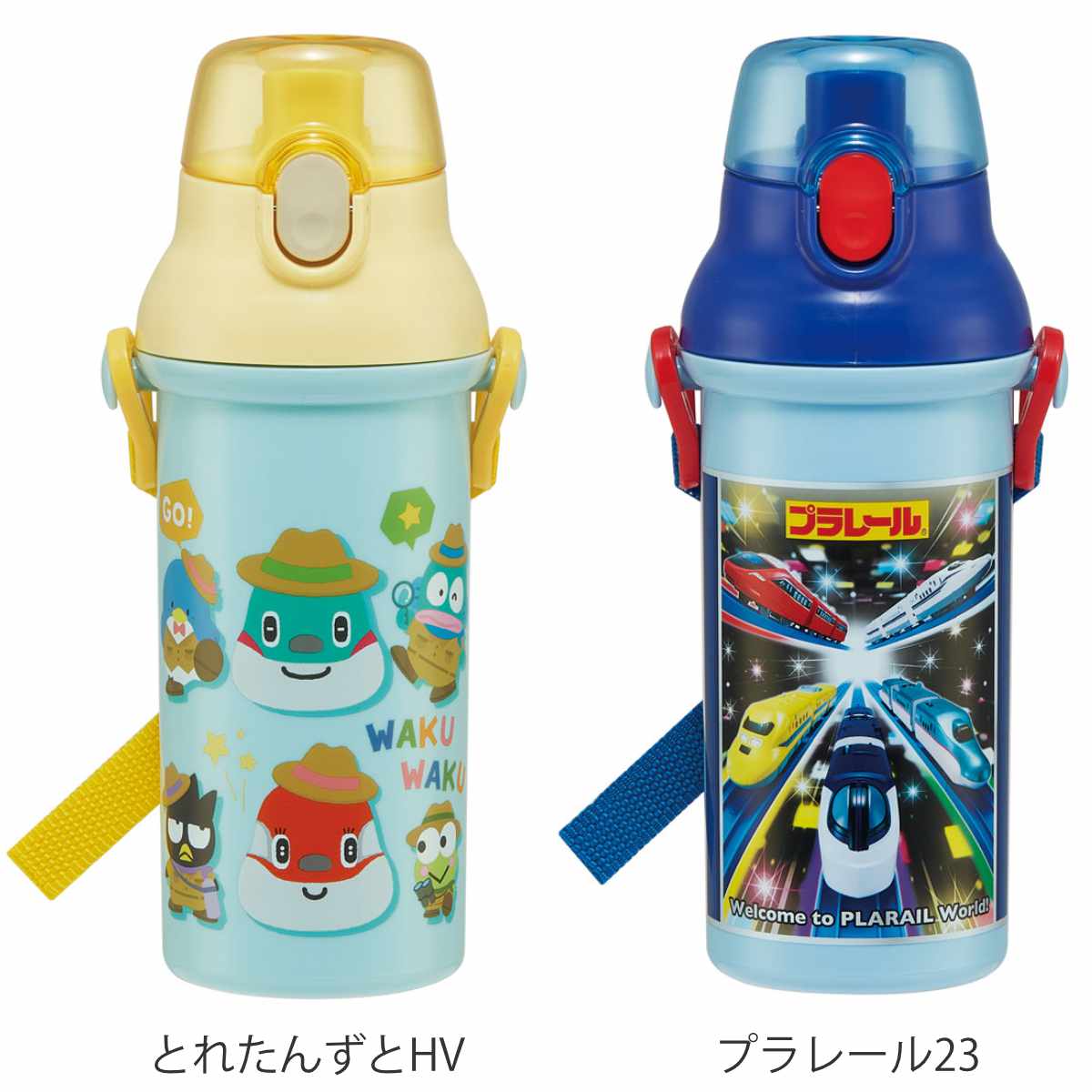 水筒 キッズ 直飲み プラスチック 480ml ワンタッチ キャラクター （ スプラトゥーン にゃんこ大戦争 スーパーマリオ くまのがっこう とれたんず ） | スケーター | 12