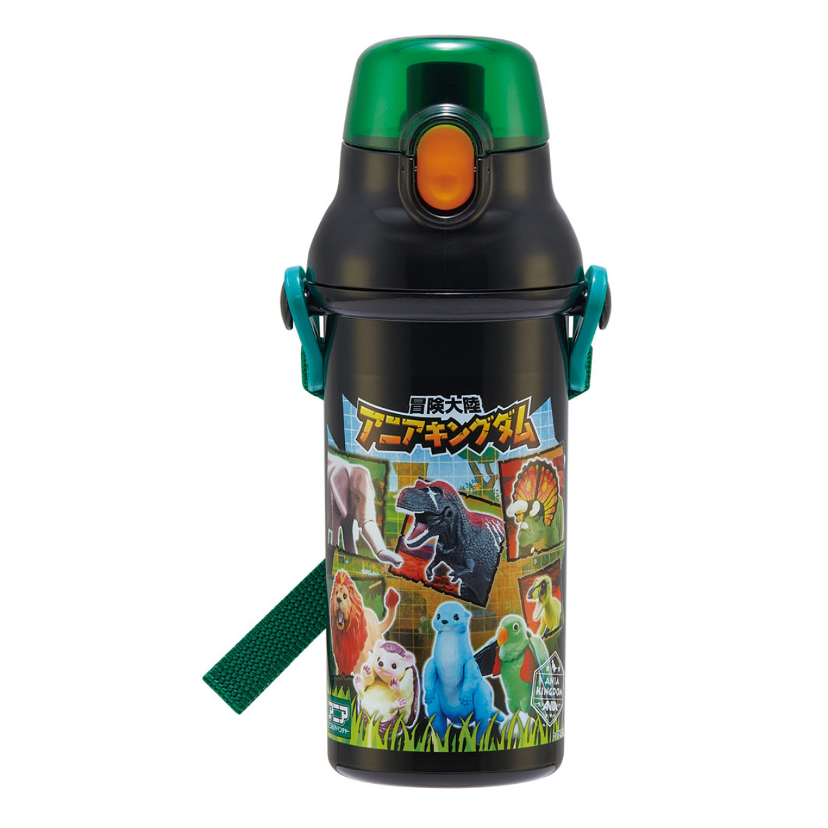 水筒 キッズ 直飲み プラスチック 480ml ワンタッチ キャラクター （ スプラトゥーン にゃんこ大戦争 スーパーマリオ くまのがっこう とれたんず ） | スケーター | 07