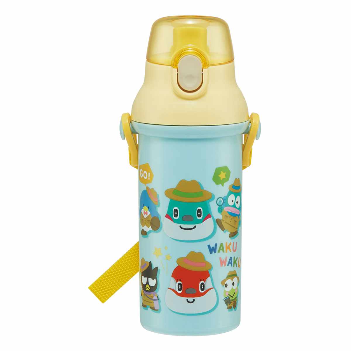 水筒 キッズ 直飲み プラスチック 480ml ワンタッチ キャラクター （ スプラトゥーン にゃんこ大戦争 スーパーマリオ くまのがっこう とれたんず ） | スケーター | 05