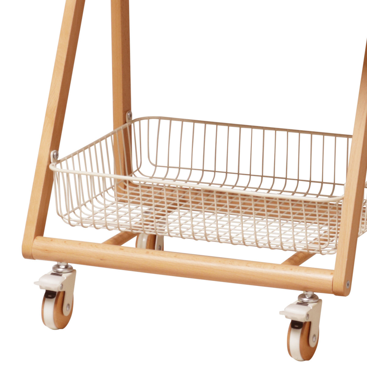 弘益 サイドテーブル キャスター付 テーブルワゴン 高さ70cm リヴ