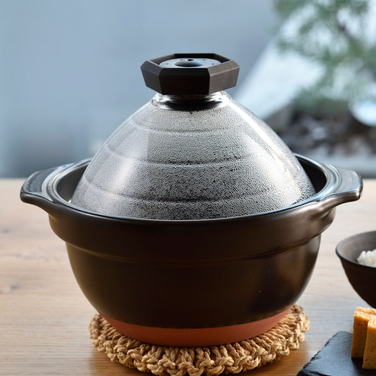HARIO（ハリオ） 炊飯土鍋 2〜3合 直火専用 ガラス蓋付き フタがガラス
