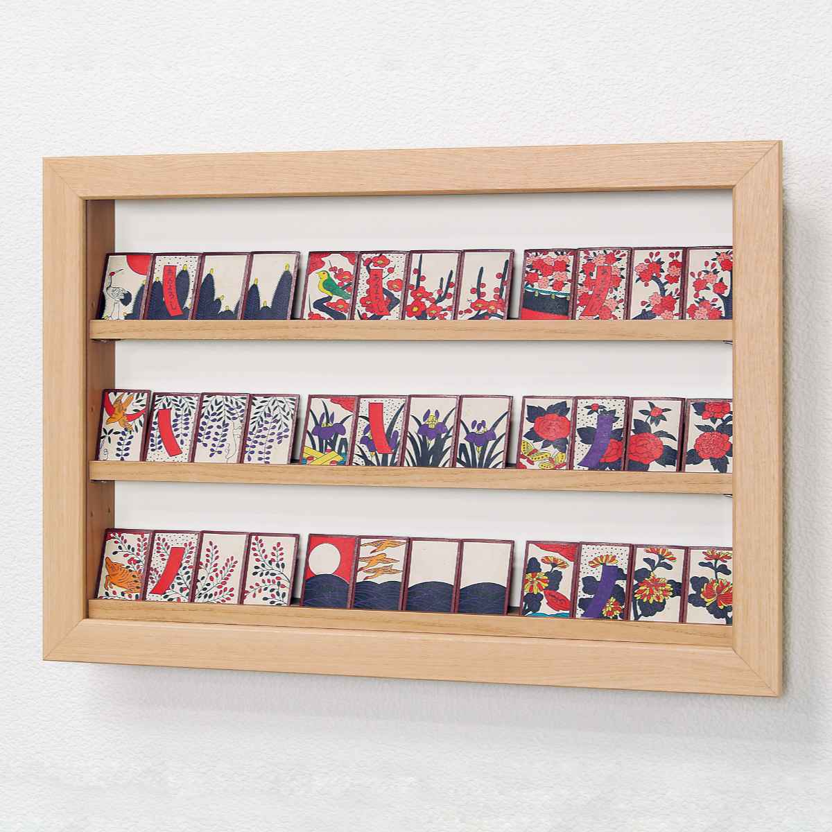 m*a様 コレクションケース コレクションケース 47.9×32.9cm 壁掛け カバー扉 カード コイン 収納