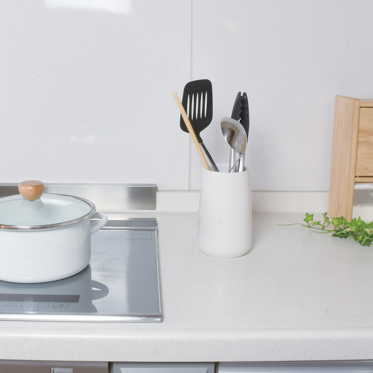 パール金属 キッチンツールスタンド ブランキッチン 磁器製