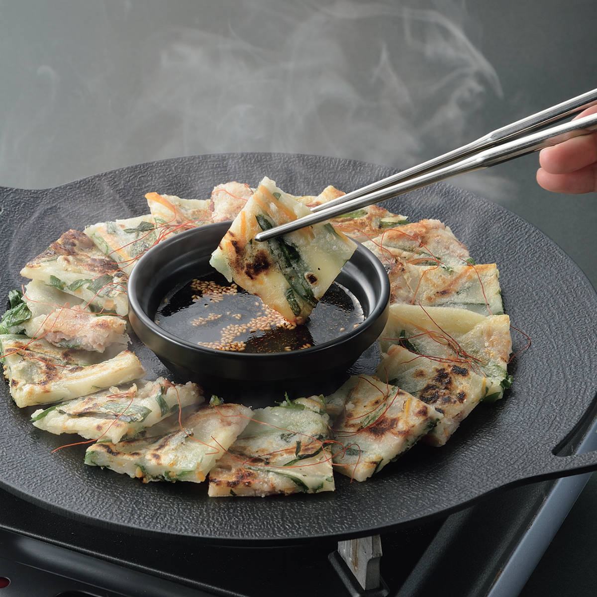 パール金属 焼肉マルチプレート 30cm丸型 IH対応 鋳物製 韓味家