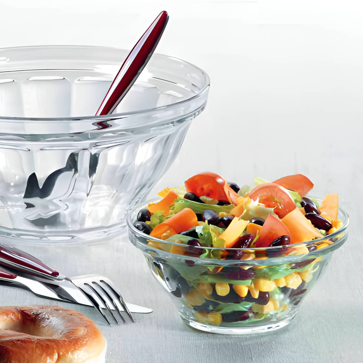 DURALEX デュラレックス ピカルディ ボウル 23cm 6個セット （ PICARDIE 食洗機対応 電子レンジ対応 強化ガラス サラダボウル 食器 ガラス ガラス製 ）_2