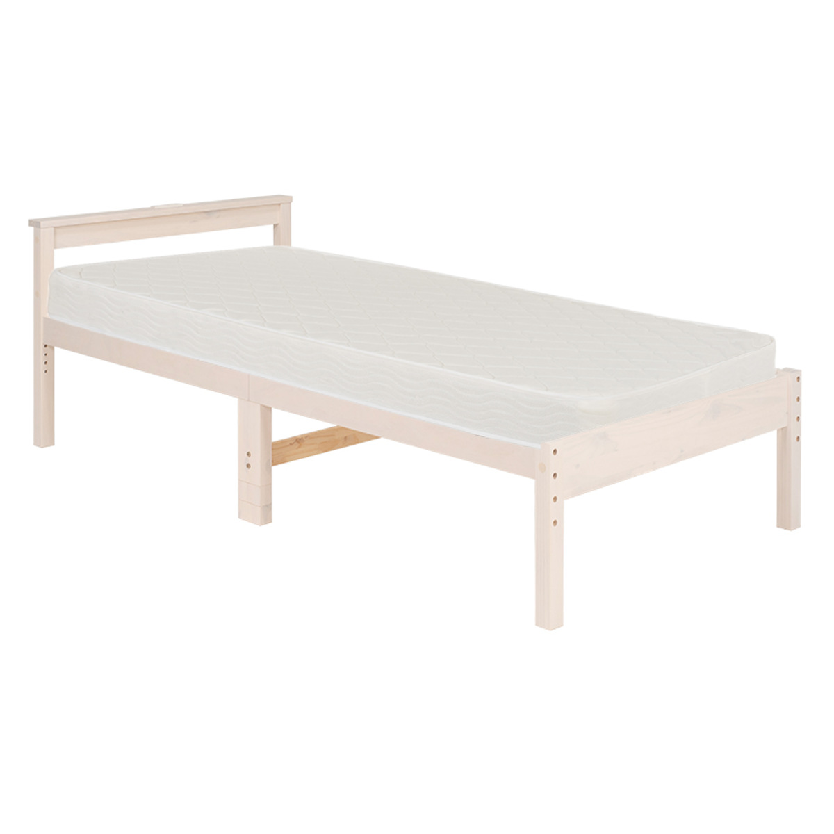 HAGiHARA（萩原） シングルベッド ポケットコイルマットレスセット