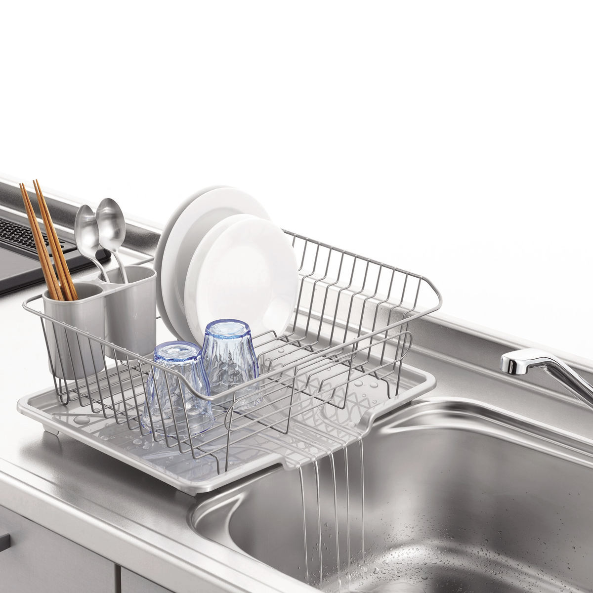 水切りラック アルデオ 水切りバスケット 水が...の詳細画像2