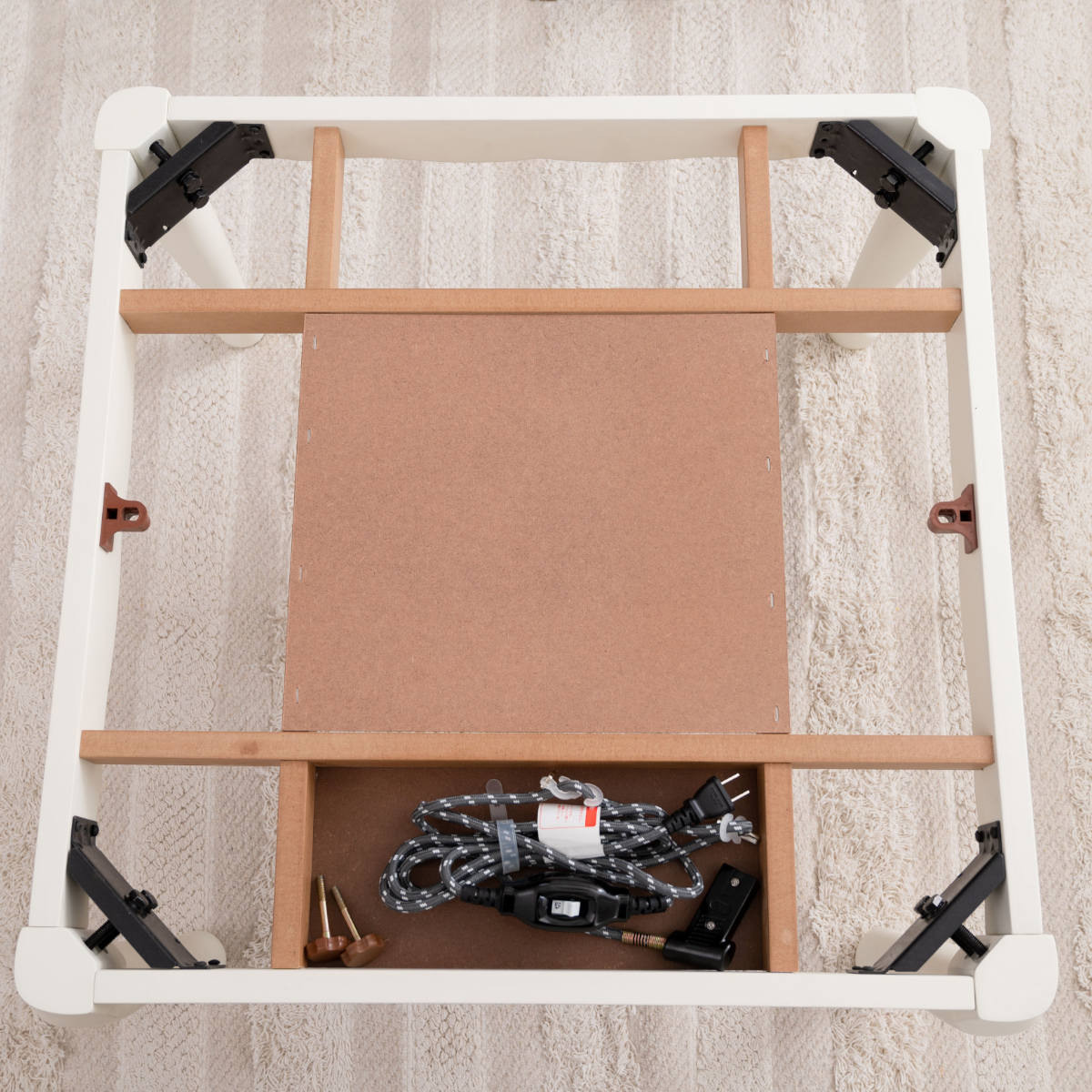 こたつ テーブル おしゃれ 正方形 猫脚 コンパクト （ 幅 70cm センターテーブル リビングテーブル ローテーブル ）の画像