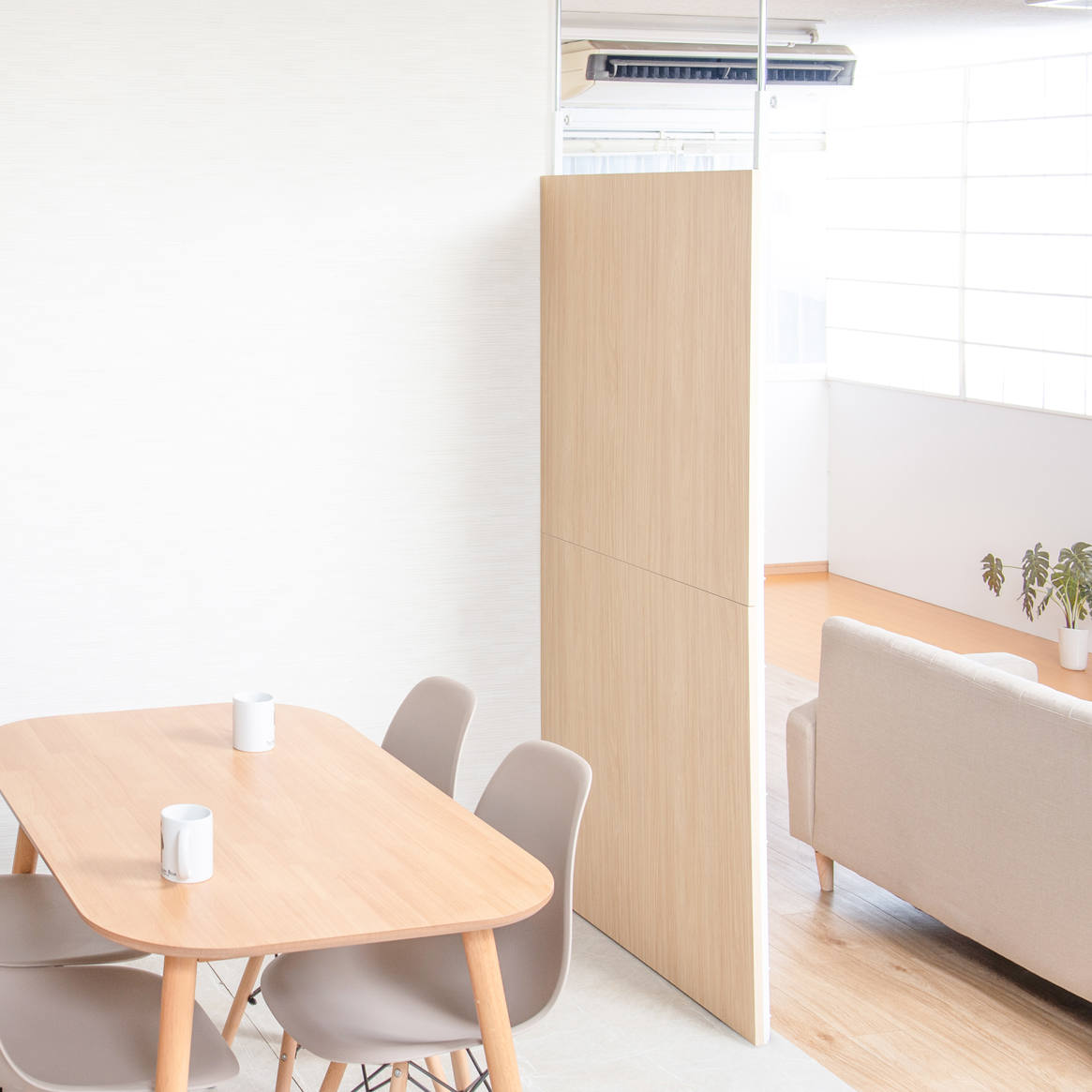 パーテーション 突っ張り パネルタイプ 幅90cm 間仕切り マリン