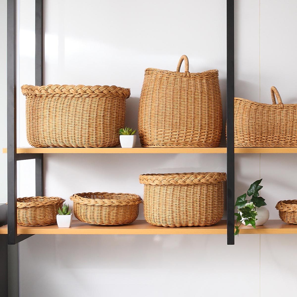 Creer バスケット ユティルナイール ふた付バスケットL 洗える （ かご