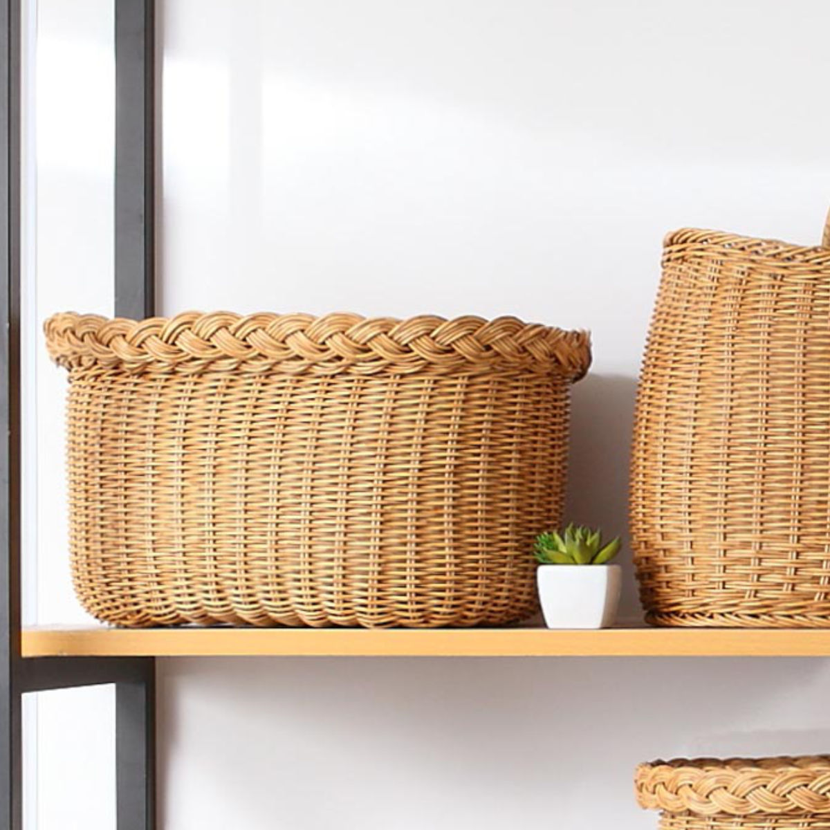 Creer バスケット ユティルナイール ふた付バスケットL 洗える （ かご