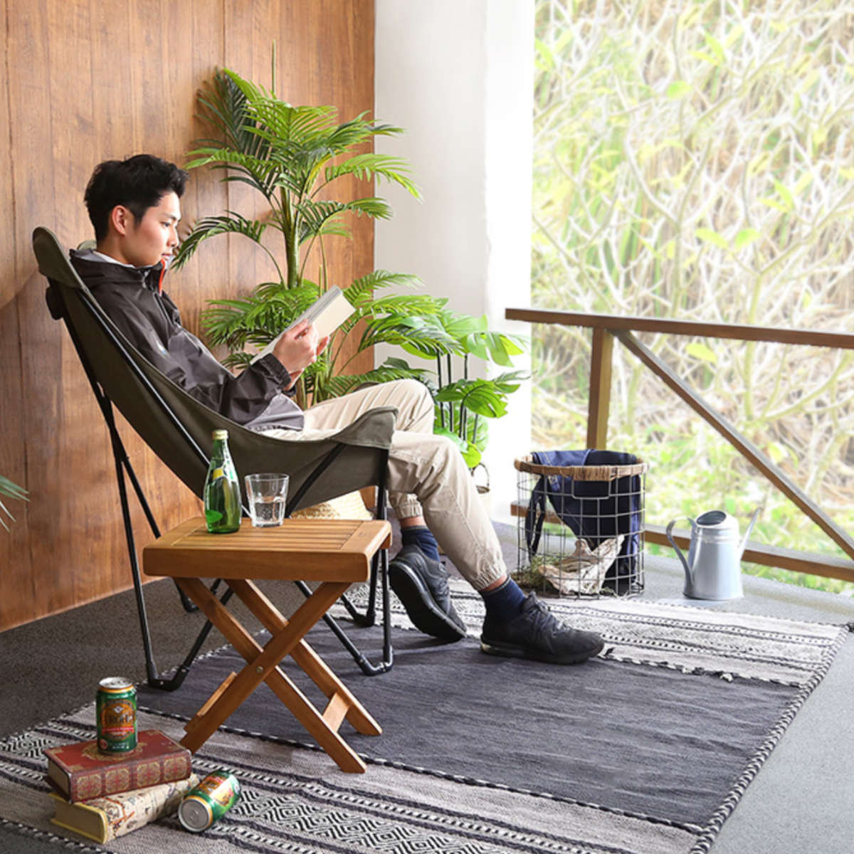 アウトドアチェア 2脚セット フォールディングチェア ハブル