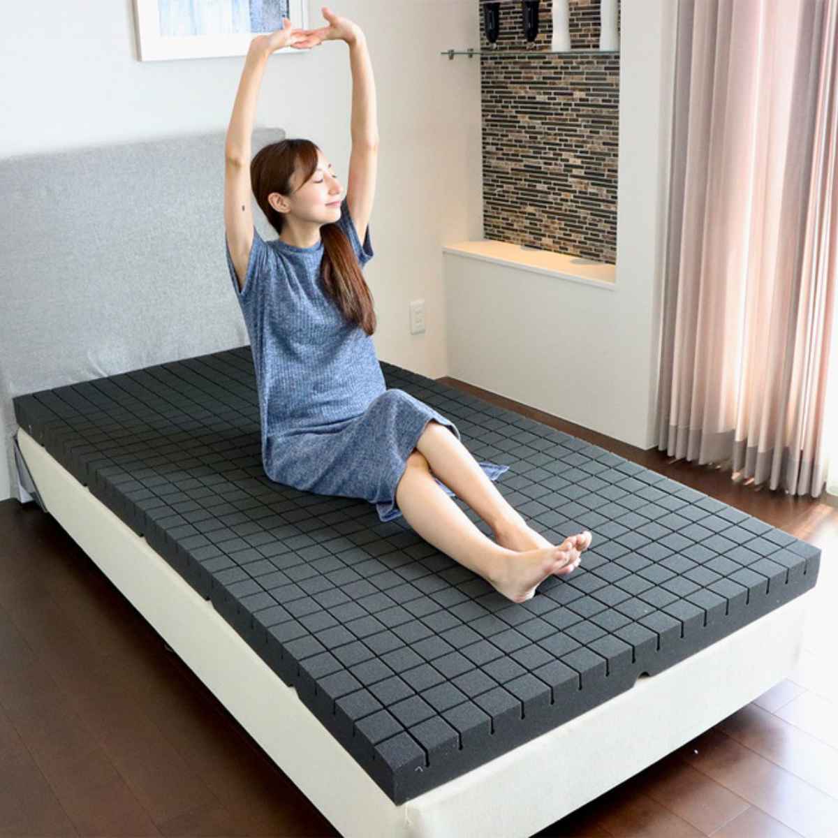 HAGiHARA（萩原） 洗えるマットレス アラエルーノ シングル 専用洗濯 