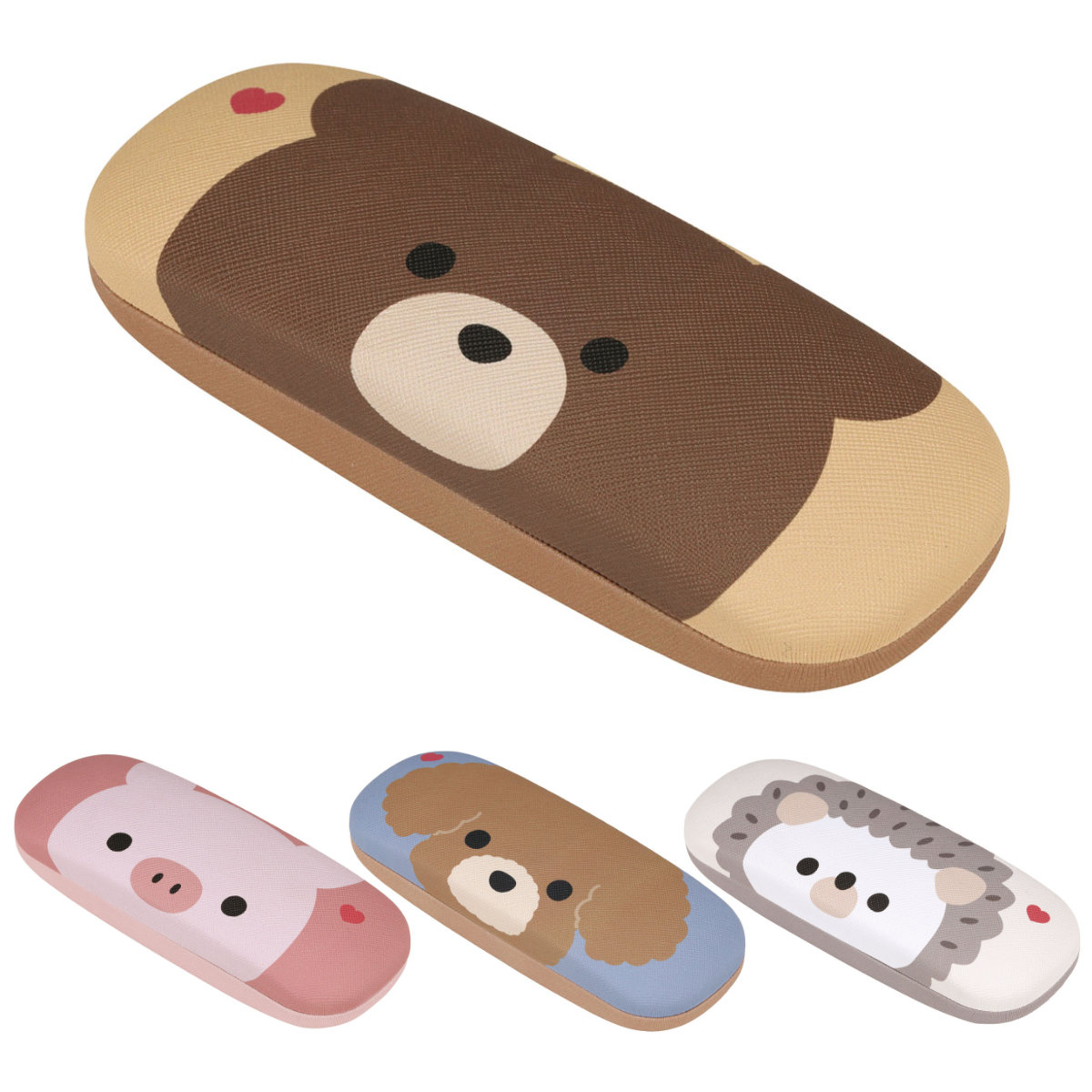 スケーター メガネケース Pompons キャラクター ハード （ 眼鏡ケース