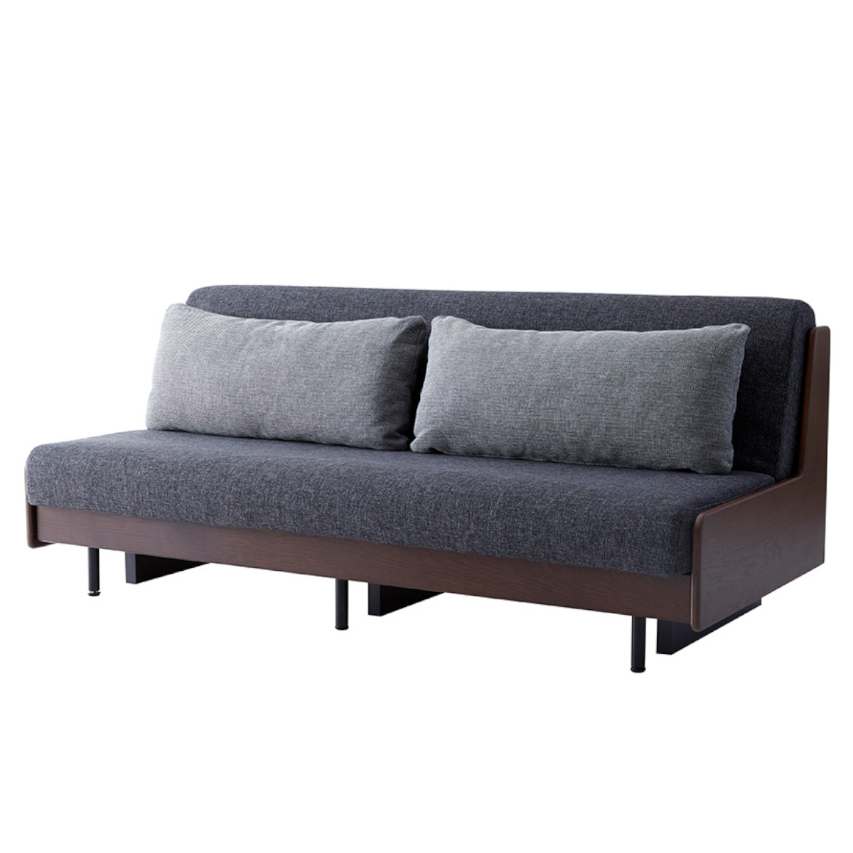 ソファベッド 3人掛け クッション2個 伸縮 カバー マットレス