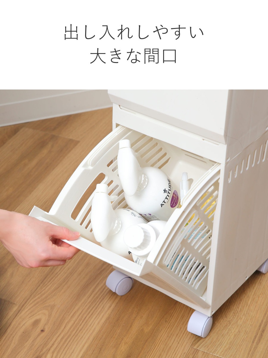 平和工業 ランドリーボックス Clevan Half 2段 ランドリーラック 洗濯