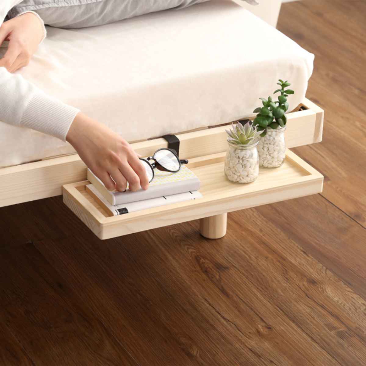 簡易宮棚 Lilitta専用 掛けタイプ 天然木 （ 専用 パーツ リリッタ ベッドサイド 棚 ） | ホームテイスト | 13